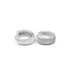 Zarkan Triple Line Solid Pure Silver Earrings