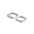 Zarkan Minimal Square Line Silver Earrings