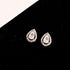 Zarkan Water Drop Silver Studs