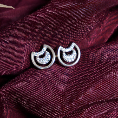 Zarkan Moon Light Zircon Studs