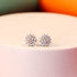 Zarkan Beauty Floral Silver Studs