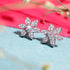 Zarkan Lily Zircon Silver Studs