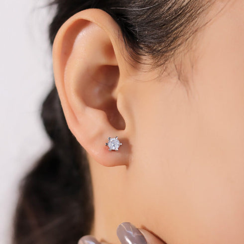 Zarkan Wizard Stone Silver Studs