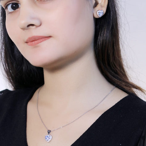Zarkan Heartfelt Moment Silver Jewelry Set