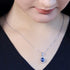 Zarkan Blue Vibe Silver Pendant