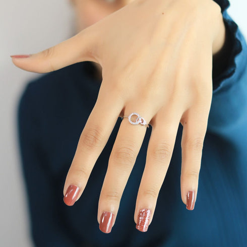 Zarkan Love Knot Sterling Silver Ring