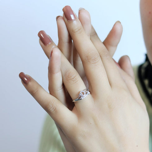 Zarkan Linked Classic Silver Sterling Ring