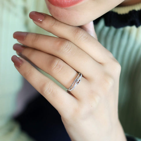 Zarkan Crown Heart Sterling Silver Ring