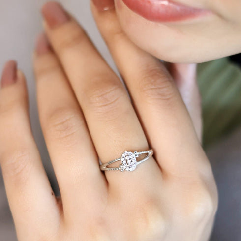 Zarkan Elegant Micro Style 925 Silver Ring