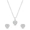 Zarkan Heartfelt Moment Silver Jewelry Set