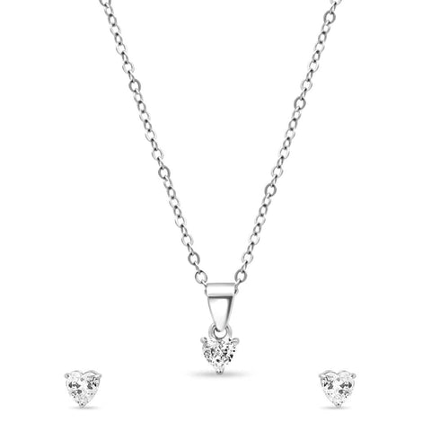 Zarkan The Shattered Heart Silver Jewelry Set