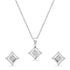Zarkan Queen Of Diamonds Silver Jewelry Set