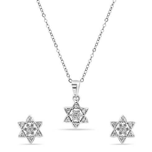 Zarkan Star Power Silver Jewelry Set