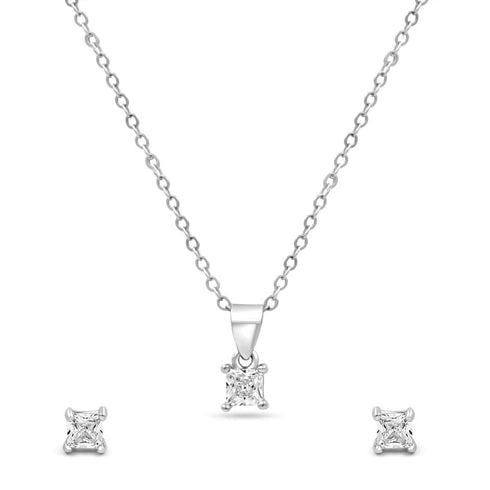 Zarkan Cross All Limits Silver Jewelry Set