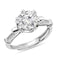 Zarkan 925 Silver Statement Solitaire American Diamond Ring