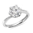 Moissanite Diamond 2 Carat Minimal Solitaire 925 Silver Ring for women - Free Size