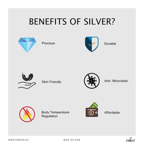 Zarkan Bits of Bloom Zircon Silver Bracelet