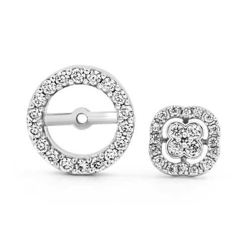Zarkan Two In One Classy Coil Silver Earrings