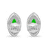 Zarkan Eye of The Queen Green Silver Jewelry Set