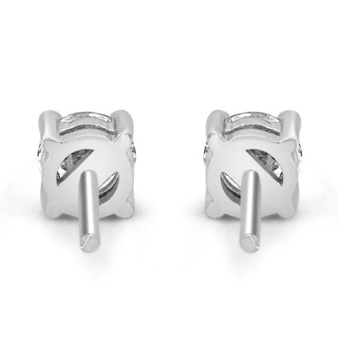 Zarkan Single Zircon Silver Studs