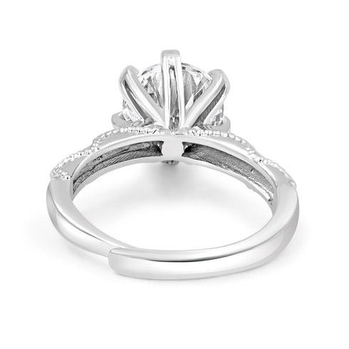 Zarkan Solitary Royal Love 925 Sterling Silver Ring