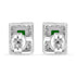 Zarkan Green Treasure Box Silver Jewelry Set