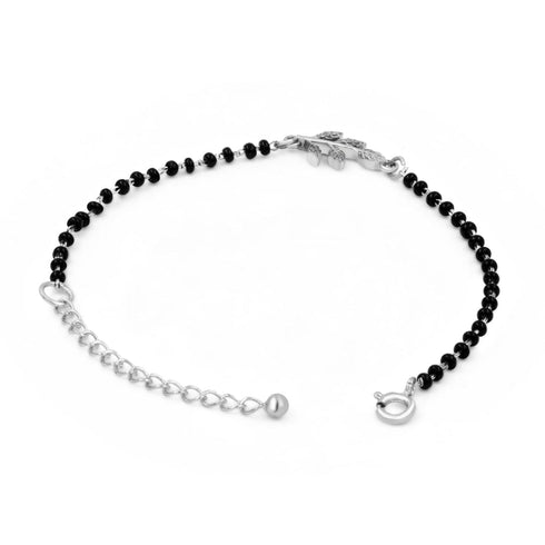 Zarkan Checkered Linear Silver Bracelet
