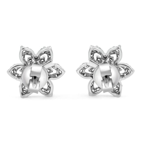 Zarkan Fire Flora 925 Silver Earrings