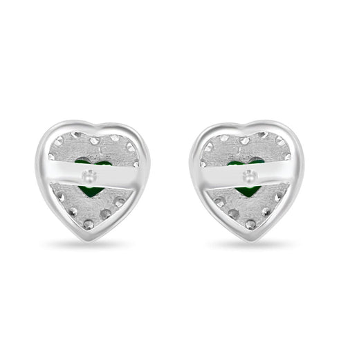 Zarkan The Lover's Gift Green Silver Jewelry Set