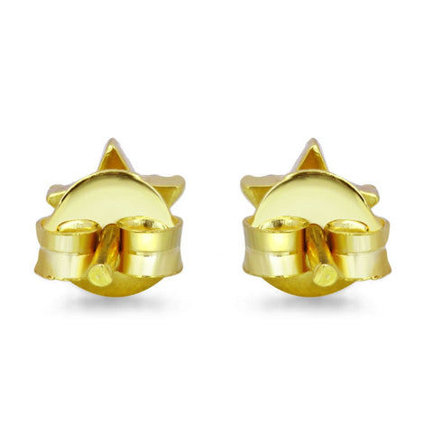 Zarkan Golden Star 925 Silver Studs