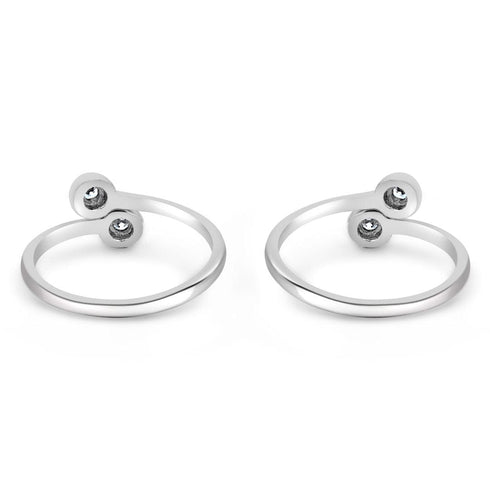 Zarkan Victorious Vision Silver Toe Rings