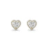 Zarkan Gold Love Heart Solitaire Jewelry Set