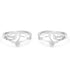Zarkan The Belle Butterfly Silver Toe Rings