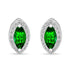 Zarkan Eye of The Queen Green Silver Jewelry Set