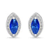 Zarkan Eye of The Queen Blue Silver Jewelry Set