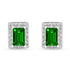 Zarkan Green Treasure Box Silver Jewelry Set