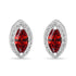 Zarkan Eye of The Queen Red Silver Jewelry Set