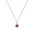 Zarkan Red Delight Dot Silver Jewelry Set