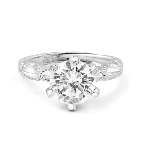 Zarkan Solitary Royal Love 925 Sterling Silver Ring