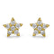 Zarkan Golden Star 925 Silver Studs