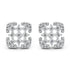 Zarkan Winner Dice Style Silver Studs
