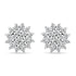 Zarkan Beauty Floral Silver Studs