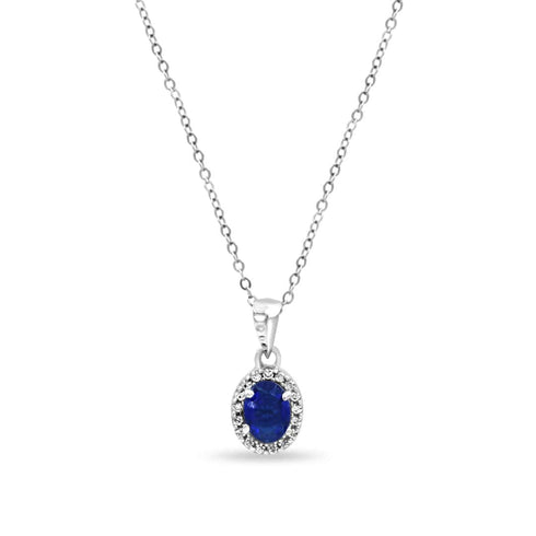 Zarkan Blue Vibe Silver Pendant