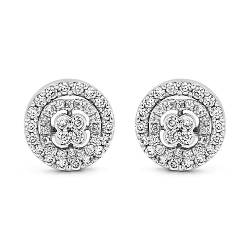 Zarkan Two In One Classy Coil Silver Earrings