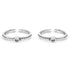 Zarkan The Belle Dot Silver Toe Rings
