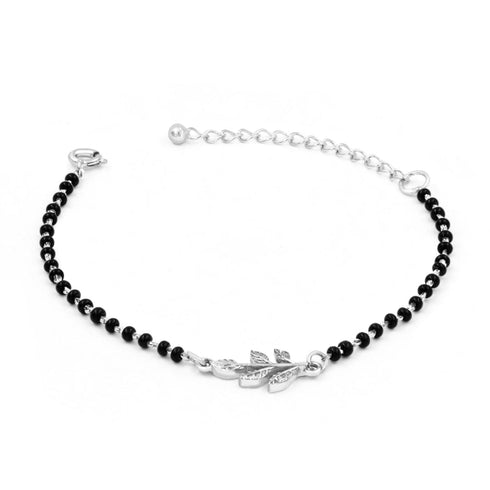 Zarkan Checkered Linear Silver Bracelet