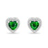 Zarkan The Lover's Gift Green Silver Jewelry Set