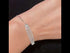 Zarkan Trio Style Zirkon Silver Bracelet