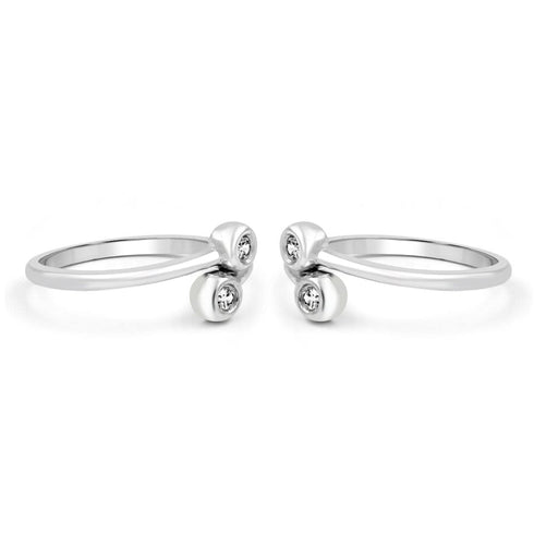 Zarkan Victorious Vision Silver Toe Rings