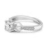 Zarkan Trident Silver Solitaire Ring